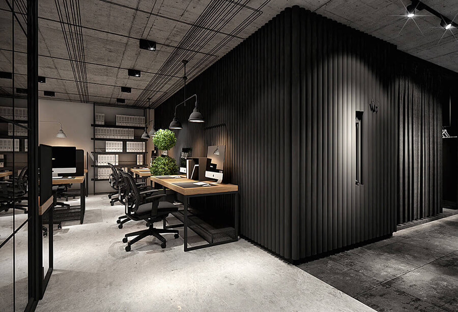 Modern building interior